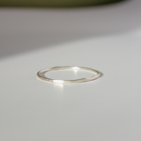 Hammered Stacking Ring